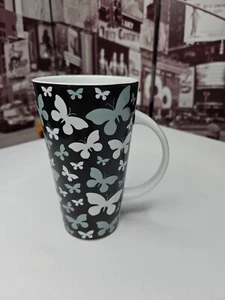 Retired Mervyn's Retail Store - B&W - Butterfly Ceramic Coffee Mug - New! - Picture 1 of 6