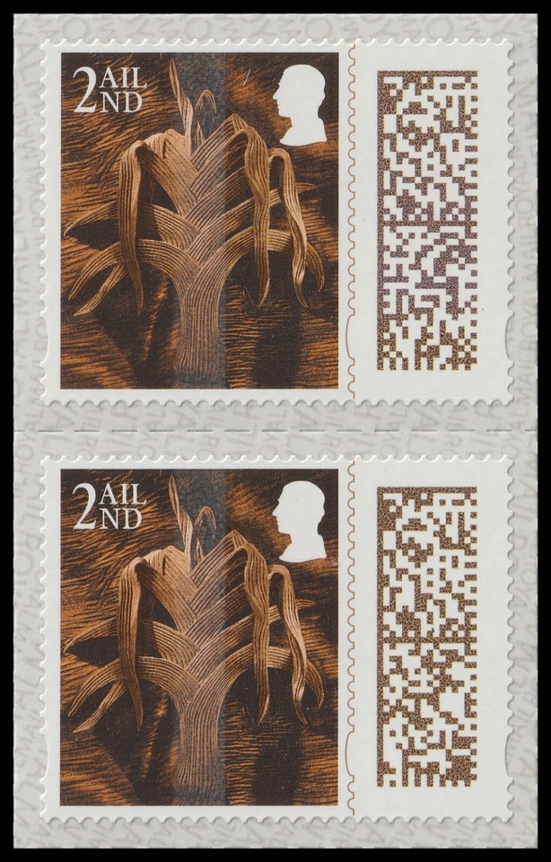 GB Country Definitive Wales Leek 2nd vert horz pair MNH 2024 - Image 1 of 1