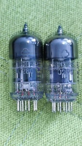 6N3P-E Strong Matched Pair 6N3 6CC42 6385 ECC42 Same Date tubes NEW Old Stock - Picture 1 of 7