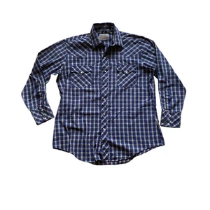 ATA authentisches Western Wear Vintage Pearl Snap Western Shirt Gr. 16,5 (32/33) - Bild 1 von 7