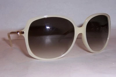 NEW ALEXANDER MCQUEEN SUNGLASSES AMQ 4171/S BEIGE GOLD/GRAY NFO-JS AUTHENTIC - Image 1 of 4