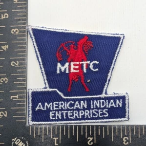 METC American Indian Enterprises Patch – Red Archer on Blue Background - Picture 1 of 2