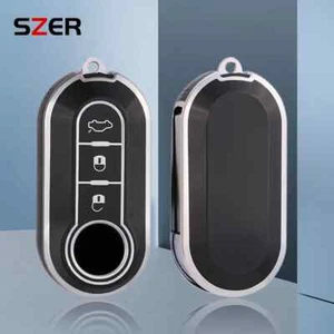 Car Key Case Cover For FIAT 500 Ducato Punto Panda Lancia Musa Citroen Jumper - Picture 1 of 9