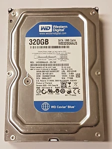 320 GB SATA Western Digital WD3200AAJS-22L7A0 7200RPM 8 MB HDD 3,5 " Hard Drive - Picture 1 of 1