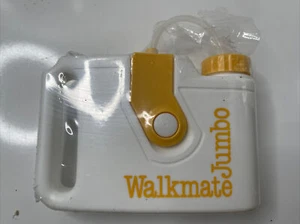 Vintage Walkmate Jumbo Exercise Water Bottle Yellow White Thailand NOS TV Prop - Picture 1 of 6