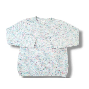 Crewcuts by J Crew Girls M 8-9 Chenille Rainbow Sweater - Picture 1 of 4