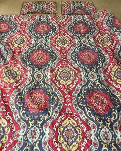 Nina Home By Nina Campbell Paisley Mandala Reversible Queen Comforter Set floral - Picture 1 of 10