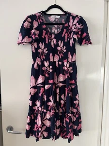 Fria Boho Tiered Mid Length Dress Size 12 - Picture 1 of 2