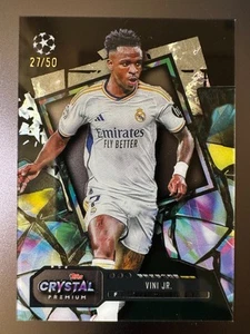 2023-24 Topps Crystal Premium UCL Soccer Black 27/50 - Vini Jr. - Picture 1 of 2