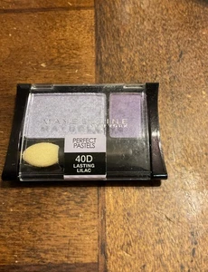 Sombra de ojos Maybelline Expert Wear #40D duo lila duradero descontinuada - Imagen 1 de 3