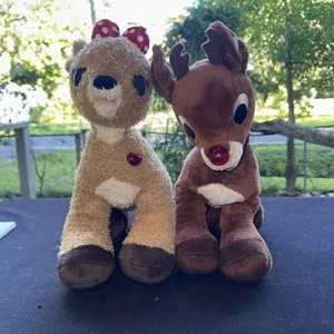 Peluche Build A Bear Rudolph The Red Nose Reindeer Clarice & Rudolph Navidad iluminado - Imagen 1 de 8