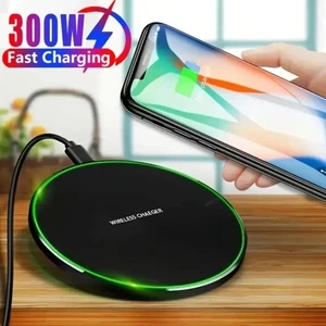 caricatore caricabatteria wireless veloce 300 W per Iphone Samsung Xiaomi Oppo - Foto 1 di 8
