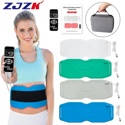 650nm Red & 850nm 940nm Near Infrared Light Therapy Waist Wrap Belt Pain Relief - Image 1 of 4