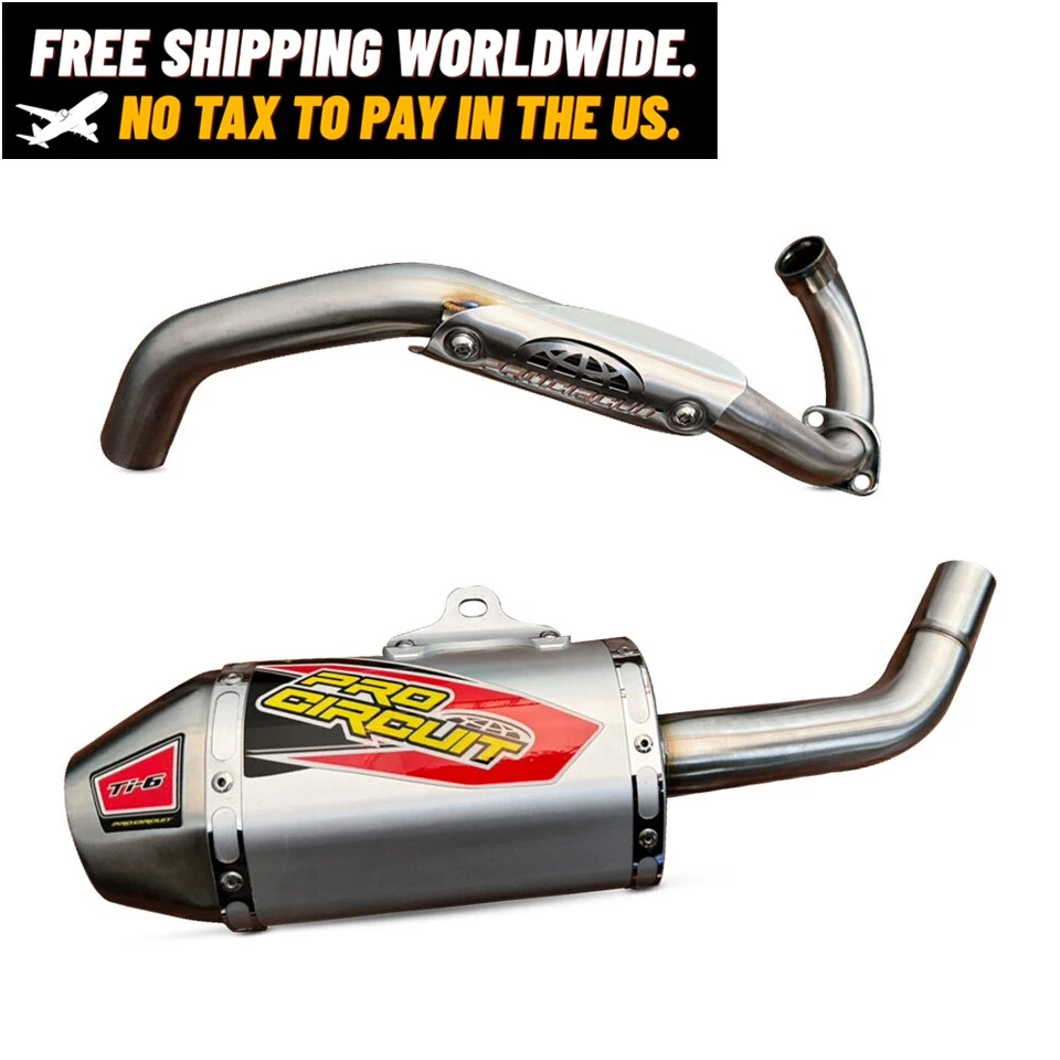 Short  Full System Exhaust Muffer Racing Pipe Fit For KAWASAKI KLX110L KLX110L - Image 1 of 4