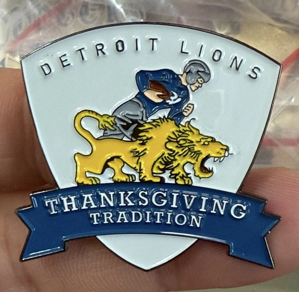 Broche de Ação de Graças Detroit Lions - Imagem 1 de 1