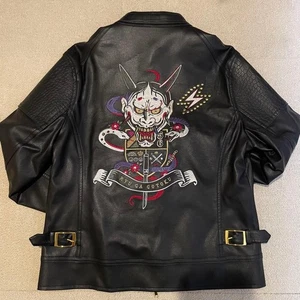 SuperGroupies Ryu Ga Gotoku Goro Majima Riders Leather Jacket Size M - Picture 1 of 24