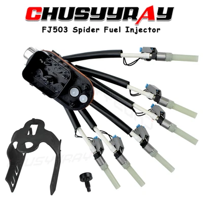 Spider Fuel Injectors For Chevrolet S10 Pickup GMC Sonoma 4.3L 1996 1997-2004 - Image 1 of 4
