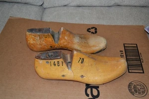 VTG Antique Vulcan Wood Wooden & Metal Shoe Lasts Forms Molds Size 7 D - Picture 1 of 5
