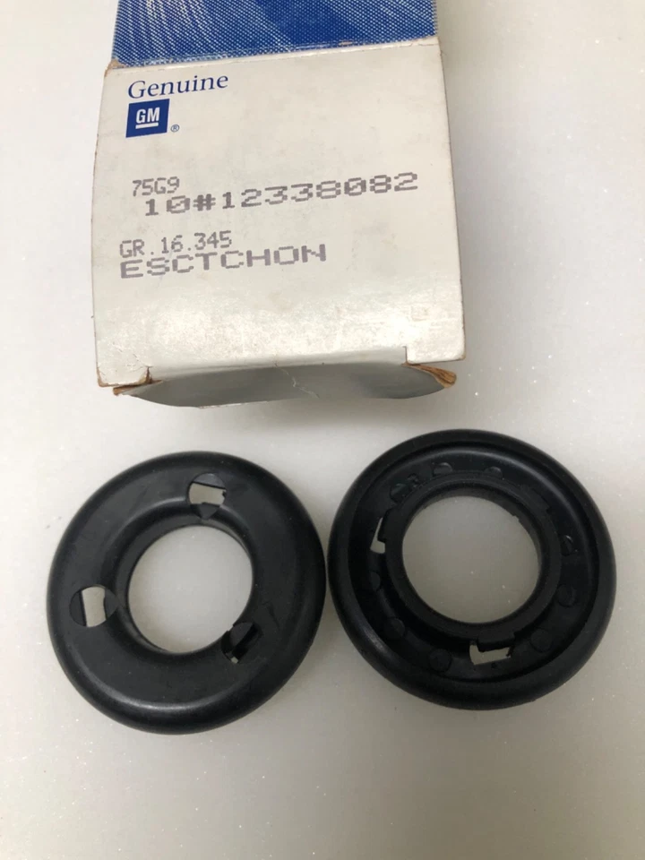 1 par NOS 1967-1972 Chevy GMC e G vans interior maçaneta da porta esctchon 12338082 - Imagem 1 de 1