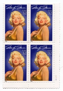 Scott #2967 Marilyn Monroe Block of 4 Stamps - MNH LR - Picture 1 of 1
