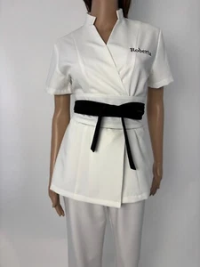 Luxurious professional tunic and trousers with embroidery, with wrap belt - Picture 1 of 12