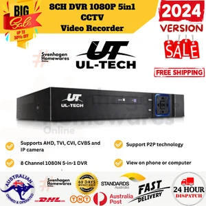 UL Tech 8 Channel CCTV Security Video Recorder - Picture 1 of 7