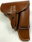 Reproduction Wwii German 9Mm Ppk Brown Leather Pistol Holster