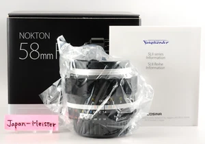 Voigtlander NOKTON 58mm F/1.4 SL II S For Nikon Ai-s Ais F Mount Silver Rim New - Picture 1 of 14