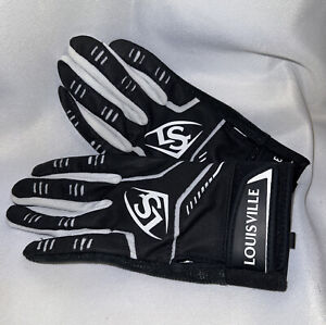 Louisville Slugger Youth Batting Gloves Large BLACK/White WTL6303BLYL ~ NWOT