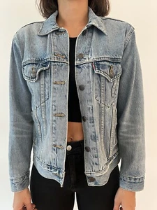 Jeansjacke blau Damen Levi’s Gr. XS Jacke Jeans Denim Übergangsjacke mit Knöpfen - Bild 1 von 5