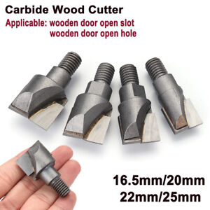 16.5/20/22/25mm Replacement Carbide Tip Wood Cutter Tool Kit For Mortice Lock J
