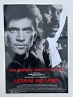 Danny Glover Signed Lethal Weapon A3 Poster With I?M Too Old For This S**T
