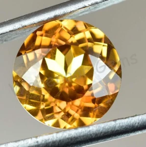 Natural Flawless Topazolite Garnet 4.60 Ct Round AGL Certified Loose Gemstone - Picture 1 of 8