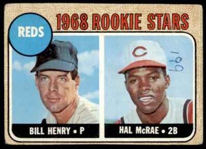 1968 1968 Reds Rookie Stars (Bill Henry/Hal McRae) #384 RC Cincinnati Reds