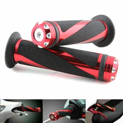 2x Handlebar 7/8'' Hand Grips Bar End for Honda CBR1000RR 600RR Yamaha R1 FZ BMW - Image 1 of 4