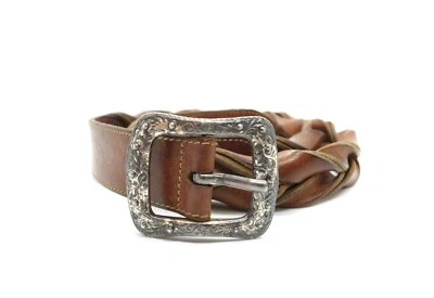 Valentino Garavani 90S Cowboy Leather Knit Belt Vintage - Image 1 of 4