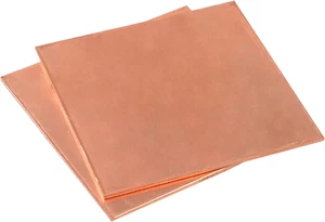1 Piece 99.9% Pure Copper Sheet Metal 200X200Mmx1Mm T2 Cu Plate, High Purity, Co - Picture 1 of 12