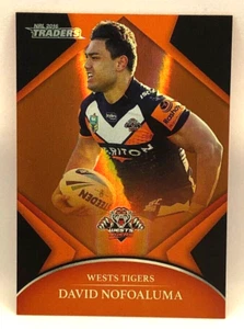 2016 ESP NRL Trader Parallel #P156 David Nofoaluma Wests Tigers - Picture 1 of 2