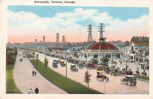 Toronto, Canada Postcard Sunnyside Amusement Park Classic Cars About 1935    F2* - Picture 1 of 2