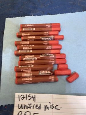 (12-Pk) Dixon Ticonderoga Lumber Crayons Extruded Red 4-1/2" x 1/2" 121 - Image 1 of 4