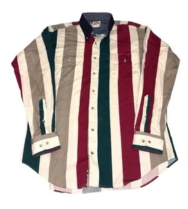 Vecchia camicia El Paso vintage abbottonata decespugliatore uomo XL 16,5 35 western lavoro - Foto 1 di 12
