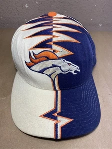 Sombrero de colección raro años 90 Denver Broncos Starter Shockwave con autografiado GC #59 ~LEER - Imagen 1 de 24