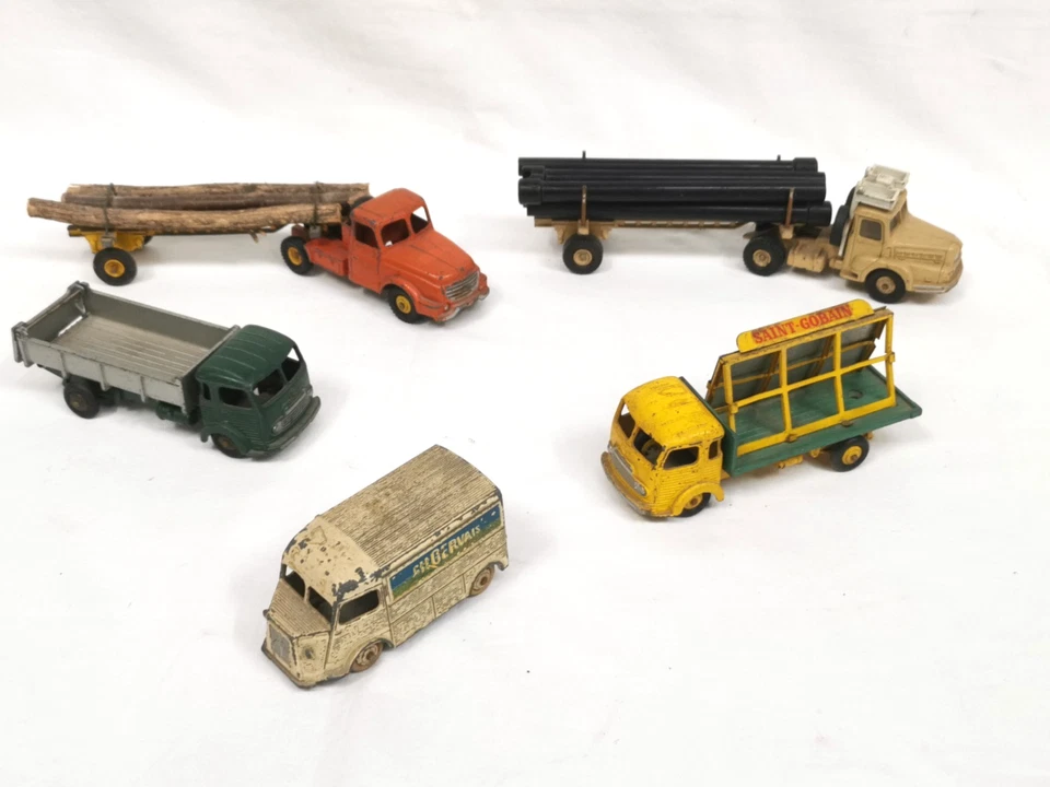 lot Petites Voiture Camion Estafette DINKY TOYS  Simca cargo Saint-Gobain ..... - Photo 1/4