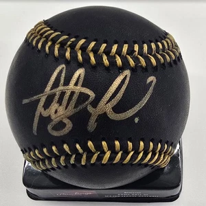 Fernando Tatis Jr. Autograph Black Baseball Gold Ink Auto JSA - Picture 1 of 4