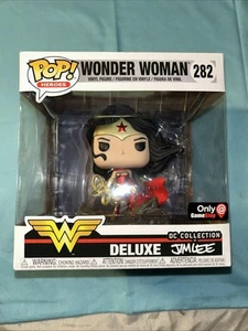 NUOVO!! Funko Pop! Deluxe: DC Universe - Wonder Woman (Jim Lee Deluxe) - GameStop - Foto 1 di 4