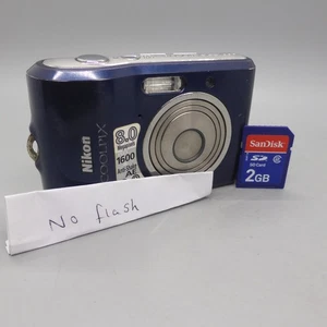 Nikon Digital Camera Coolpix L18 8.0MP Blue Tested *Read* - Picture 1 of 10