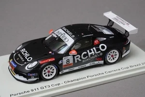 1:43 SPARK S8502 Porsche 911 GT3 Carrera Cup Brazil Champion 2018 #8 model car - Picture 1 of 8