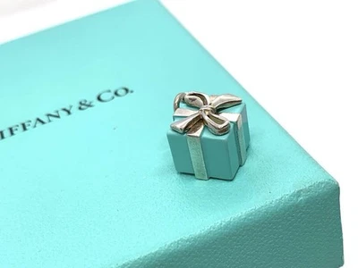 Tiffany Vintage Caja de Regalo Collar Dije Plata 925 Esmalte 2.2cm Foto 1 de 4