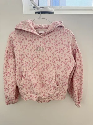 Gap × LoveShackFancy 花卉裁剪标志连帽衫粉色花卉女孩尺寸 L — 第 1/4 张图片