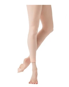 Danskin 725 wandelbare Ballett-Strumpfhose pink Damengröße D Kunst-Rückennaht - Bild 1 von 1